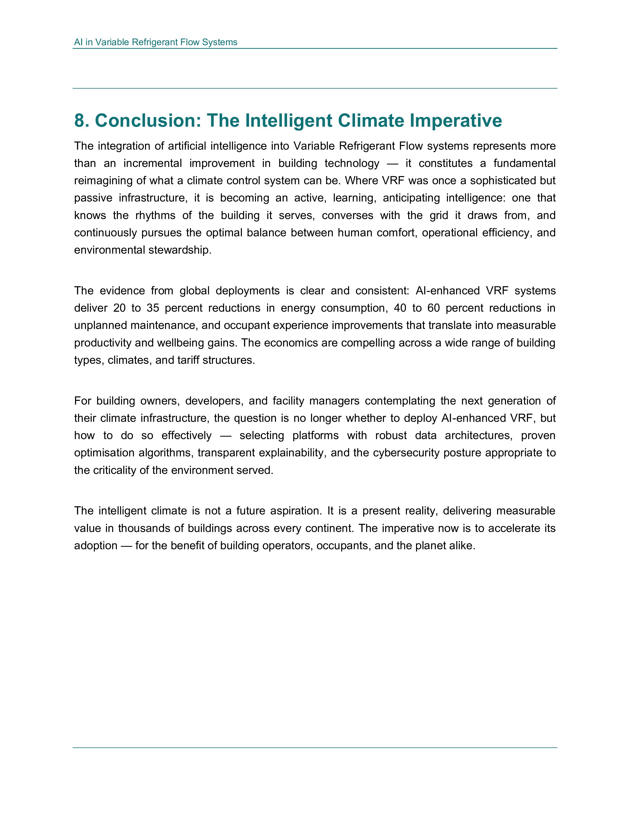 The Intelligent Climate: How Artificial Intelligence is Revolutionising Variable Refrigerant Flow Systems